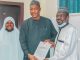 Kamfanin IMPR ya kaddamar da kyaututtuka ga dalibai mafi hazaka a fannin hulda da jama’a da tattalin arzikin zamani Prof Hajara Sanda of Mass Comm Dept Prof Sagir Adamu Abbas VC BUK and Yushau A Shuaib of IMPR at the presentation of cheque for Prizes scaled 1