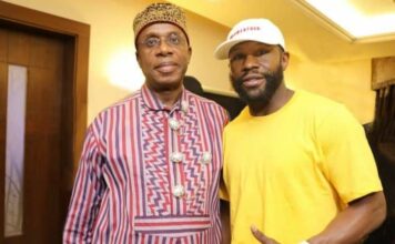 Zakaran damben duniya Mayweather ya kawo ziyara Nigeria IMG 20220511 WA0019