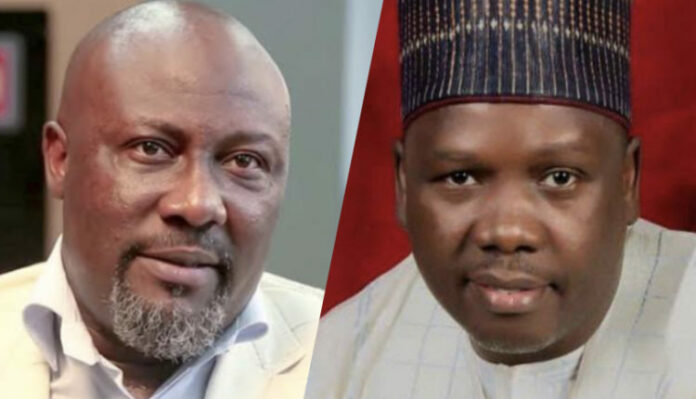 L R Dino Melaye and Daniel Bwala 1 750x430 1