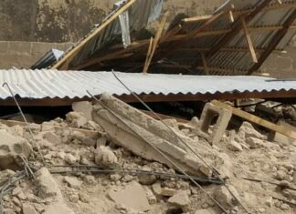 Rugujewar gini ta yi sanadiyar mutuwar Yara 3 a Jigawa Collapse building 750x430 1