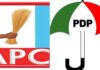 Jihohin da jam’iyyar APC da PDP suka samu kawo yanzu 1679394718960