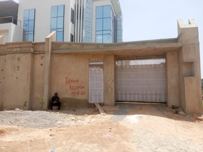 One of the buildings at Salanta in Kano marked for demolition One of the buildings at Salanta in Kano marked for demolition