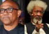 Jam’iyyar Labour ta san cewa Obi ya fadi zaben 2023 – Soyinka L R Peter Obi and Wole Soyinka.jpeg