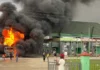 Wata motar man fetur ta kama da wuta a gidan man Mainland a Abuja Gobara, motar, man, fetur, tashi, gidan, Mainland, Abuja, wuta, kama