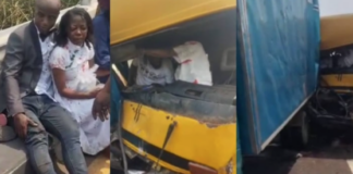Hatsarin Mota: Yadda amarya da ango da wasu mutum 16 suka tsallake rijiya da baya Accident involving newlyweds on Third Mainland Bridge