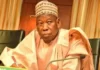 Rikici ya barke a APC yayin da Ganduje, da minista suke jayayya kan amincewa da shugabancin jam’iyyar na jiha Ganduje sad 750x430