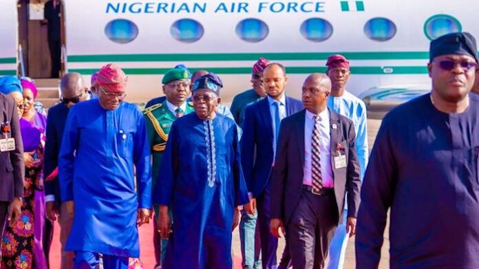 Tinubu in Lagos on Working Visit To Meet Key Private Sector Players State Officials
