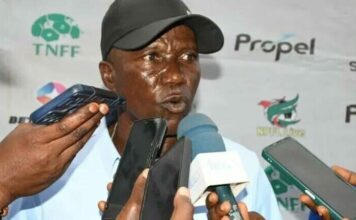 Ƙungiyar ƙwallon ƙafa ta Kwara United ta kori kocinta, Tunde Sanni Kwara United coach Tunde Sanni 750x430