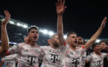 Bayern Munich ta doke PSG mai rike da kofin gasar zakarun Turai da ci 2-1 a birnin Paris AFP 20251104 832P6ZE v3 MidRes TopshotFblEurC1PsgBayern 750x430