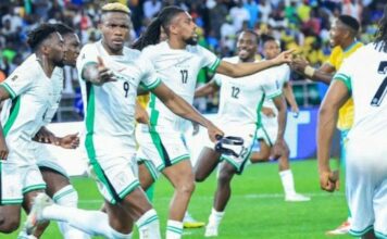 WCQ: Najeriya ta doke Gabon da ci 4-1 a wasan neman cancantar buga wasan cin kofin duniya ta 2026 Super Eagles sabo 750x430
