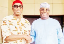 Yanzu-Yanzu: ADC ta zabi Amaechi a matsayin abokin takarar Atiku Atiku Abubakar right and Rotimi Amaechi 670x430