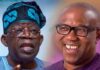Zabar Peter Obi a 2027 kamar zabar Tinubu ne – Kenneth Okonkwo L R Bola Tinubu and Peter Obi