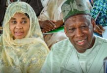 Zargin Almundahana: Kotu ta dage shari’ar Ganduje, matarsa da sauran mutum 6 R L Abdullahi Ganduje and Wife Hafsat 750x430
