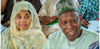 Zargin Almundahana: Kotu ta dage shari’ar Ganduje, matarsa da sauran mutum 6 R L Abdullahi Ganduje and Wife Hafsat 750x430