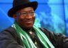 PDP tsagin Turaki ta mika sunan Jonathan ga INEC a matsayin dan takarar Shugaban Kasa Former President Goodluck Jonathan