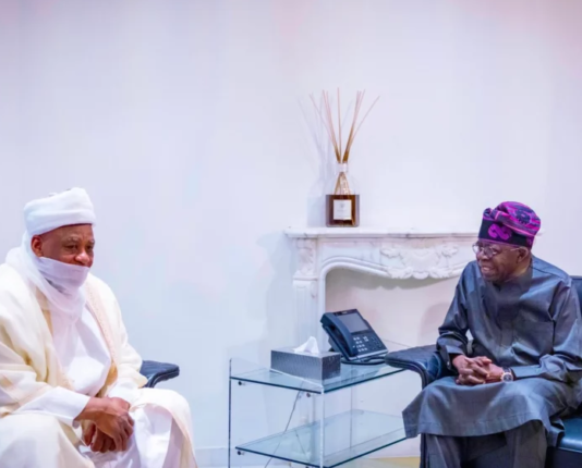 Tinubu ya taya Sarkin Musulmi murnar cika shekaru 70 a duniya Sultan of Sokoto visits Tinubu in Abuja 750x430