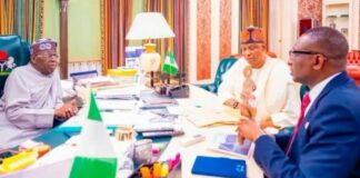Tinubu ya gana da Minista da Shugaban EFCC kan sarrafa da kadarorin da aka kwace Tinubu Meets Housing Minister EFCC Chair 750x430