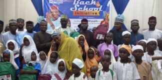 Gidauniya a Kano ta maida yara 150 marasa karfi makaranta tare da ba su kayan karatu IMG 20260903 WA0358 750x430