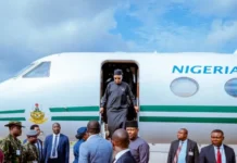 Shettima ya dawo Najeriya bayan taron Kungiyar Tarayyar Afirka Shettima Returns 750x430